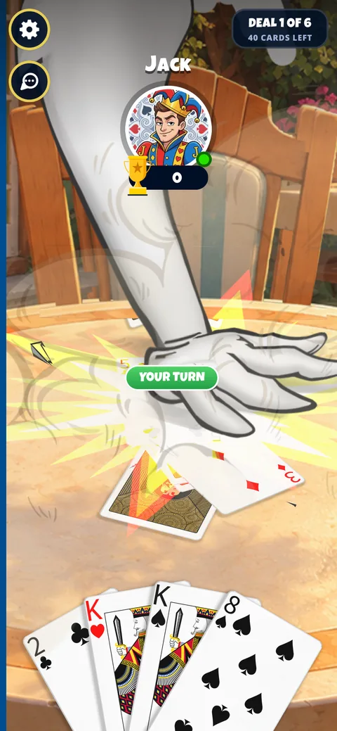 Der Effekt Slap in der App